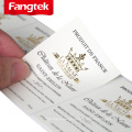 Custom your own personalized adhesive champagne stickers labels for wine bottles